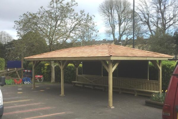 rectangular shelter open Bristol
